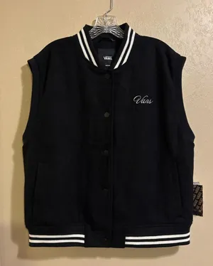 NWT Vans Piper wool blend Stadium Vest sz M thumbnail 1