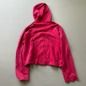 Vintage Y2K Henri Bendel Pink Crop Cotton Zip Up Hoodie thumbnail 3