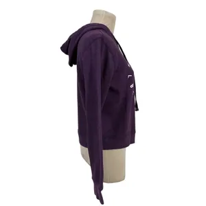 Vintage Aeropostale Purple Graphic Hoodie Sweatshirt‎ Women's Size Medium thumbnail 3
