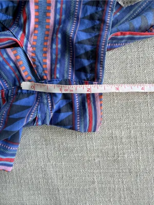 Patagonia Barely Baggies Shorts Purple Geometric Aztec Print Size Small 2.5” thumbnail 6