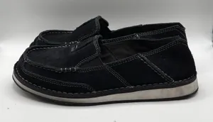 Ariat Crusier Womens Size 7.5B Black Suede Mocassin Boat Loafers Shoes 10027355 thumbnail 1
