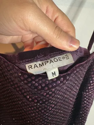 Y2K Rampage purple velvet glittery formal prom dress thumbnail 3
