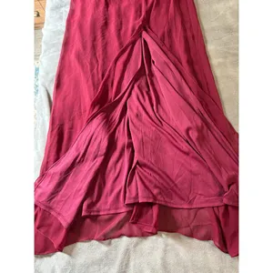 NWT‎ THREAD Bridesmaid Ines Chiffon Sleeveless Gown Burgundy Dessy Size 12 R thumbnail 13