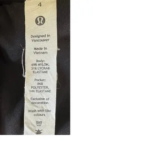 Lululemon On The Move black Luxtreme 31" inseam Straight Leg Women's thumbnail 7