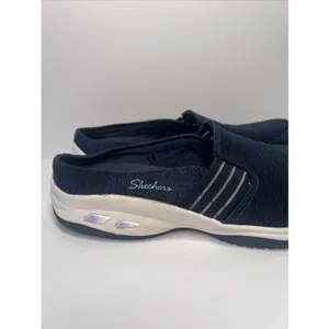 Skechers Women's 8.5 Navy Relaxed Fit Air-Cooled Memory Foam Slip On Shoes thumbnail 10