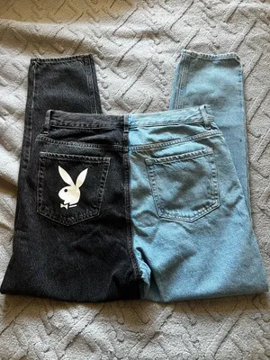 Playboy PacSun Two-Tone Jeans ultra high rise thumbnail 5