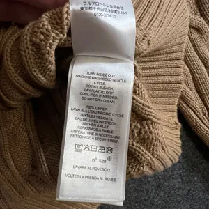 Lauren Ralph Lauren Camel Cable Knit Buckle Cardigan Sweater NWT Medium Designer thumbnail 12