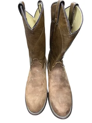 Laredo wms brown leather USA vintage mid calf western boots sz 7M SKU 10-276 thumbnail 10