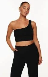 Athleta Black Off-The-Shoulder Top thumbnail 1