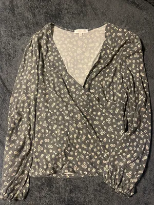 Bohme Wrap Floral Top thumbnail 1