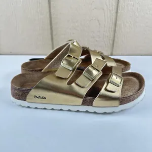 Birkenstock Betula Leo Soft Footbed Women's EU 38/US 7 Metallic Gold Birko-Flor thumbnail 2