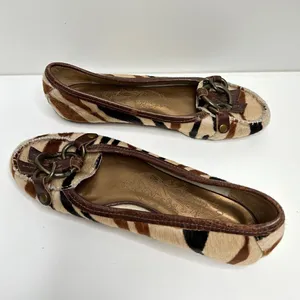 Matisse Ponyhair Exotic Animal Print Leather Upper Flats‎ Size 6.5 thumbnail 9