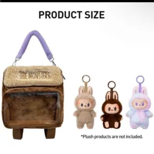 Labubu Popmart Fuzzy Backpack NEW Labubu The Monsters Exclusive thumbnail 4