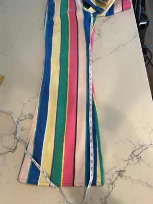 Wrangler Wanderer 622 High Rise Flare Jeans Womens Size 30x34 Multicolor Striped thumbnail 7