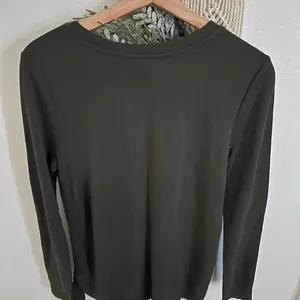 Anne Taylor Olive Green Long Sleeve Womens Shirt thumbnail 2