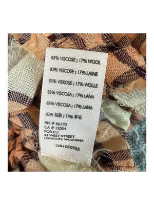 We The Free People Pacific Dawn Plaid Shirt Womens Medium Peach Ivory Boho Top thumbnail 5
