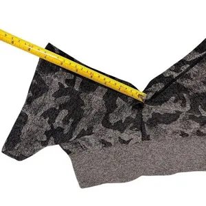 NVGTN Camo Seamless Shorts Black Gray High Waist Gym‎ Lifting Workout Size S thumbnail 8
