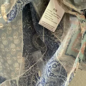 NWOT Charlie Patchwork Western Cowgirl Prairie Shabby Chic‎ Button Up Shirt S thumbnail 5