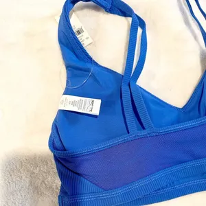 NWT Offline by Aerie Goals Blue Ribbed Padded Sports Bra - Size: Medium thumbnail 6