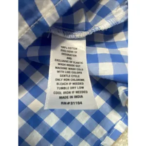 Crown & Ivy Blue Gingham Smocked Midi Dress Sleeveless Womens Size 8 Excellent thumbnail 13