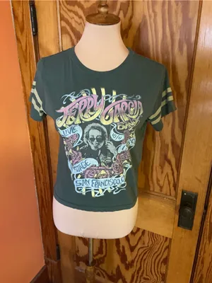 Grateful Dead Jerry Garcia Live 1986 San Francisco Graphic Tee Vintage Style Band T Shirt thumbnail 4