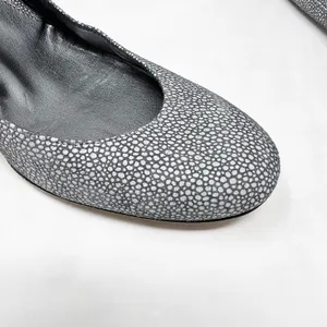 [Jigsaw] London Gray Spotted Print Round Toe Cone Shaped Heels Size 40 US 10 thumbnail 8