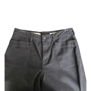 Anthropologie Pilcro Black Denim Wide‎ Leg Pants Size: 28 thumbnail 3