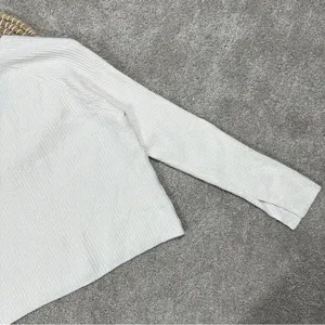 Athleta Cashmere Blend Felicity Cozy V-Neck Sweater Longsleeve Magnolia White XS thumbnail 10