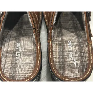 Eastland Mae 10M Brown Leather Clogs Mule Chunky Buckle Cottagecore Comfort Shoe thumbnail 8