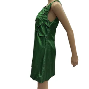 Sugarlips Emerald Green Black Sleeveless Bubble Hem Zip Back Lined Dress Size S thumbnail 5