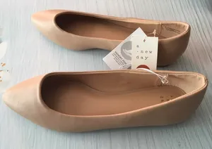 Taupe Flats, Size 10 Tan thumbnail 4