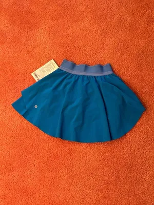 NEW NWT Lululemon Court Rival High Rise Skirt Long 15" Poolside Lined Shorts 0 thumbnail 3