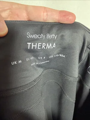 Sweaty Betty Therma Boost Lined Winter Running Leggings Black Medium 8 thumbnail 3