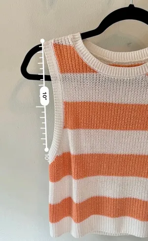 AE Striped Sweater Tank Top XS thumbnail 10