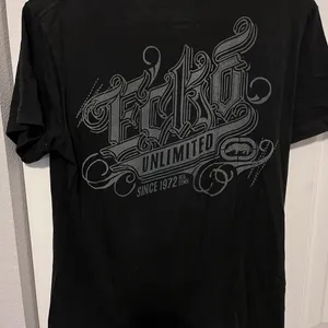 Ecko vintage black shirt with logo in white on front and back size small thumbnail 3