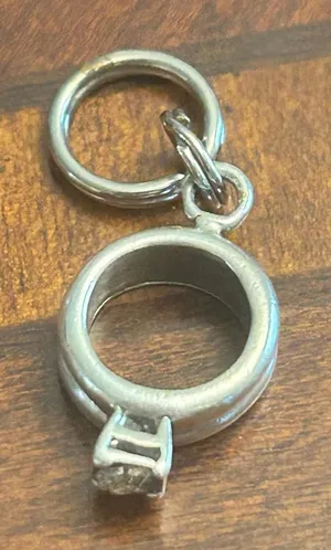 Bracelet charm pendant ring 925 Sterling silver amazing thumbnail 1