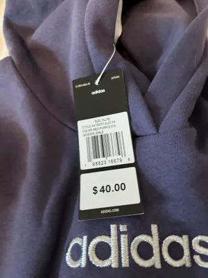 Adidas purple hoodie with logo(child XL) thumbnail 6