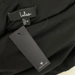 Lulus Love In Your Eyes Black Knotted Mermaid Maxi Dress Formal Medium NWT thumbnail 8