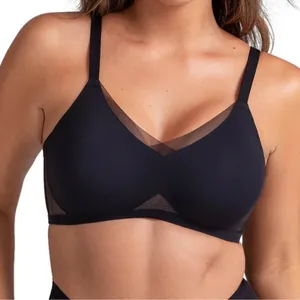 Honeylove CrossOver Bra Runway Black Tan Extra Large XL thumbnail 1