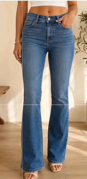 Mavi 1036 Molly Jeans Women’s 29/30 Medium Wash Straight Leg Button Fly Denim thumbnail 1