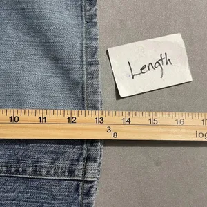 Vintage Y2K Squeeze Size 11 12 Short Micro Mini Blue Jean Cotton Denim Skirt thumbnail 11