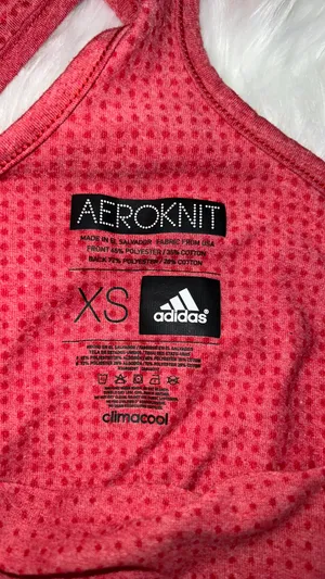 Adidas Aeroknit Heather Red Athletic Tank Top Size XSmall thumbnail 3