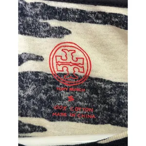 Tory Burch Abstract Print Long Sleeve Tee Minimalist Modern Art Top Small‎ thumbnail 5