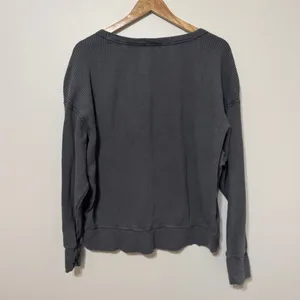 OFFLINE By Aerie Oversized Waffle Henley T-Shirt size medium long sleeve top thumbnail 6