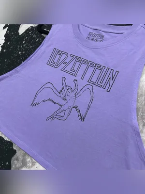 Led Zeppelin Rock Band Graphic Crop Tank Shirt thumbnail 2
