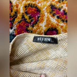 One shoulder smocked maxi dress Orange thumbnail 4