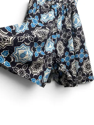 Hutch Bandeau Pineapple Smocked Romper XS Blue Black Summer Mini Dress thumbnail 5