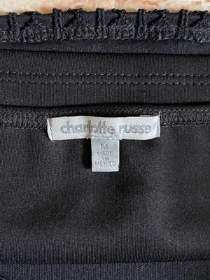 Charlotte Russe Black Strappy Cropped Tank Top thumbnail 4