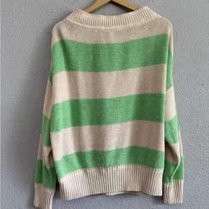 Free People Cassidy Off The Shoulder Sweater Size XS Striped Oversized thumbnail 6
