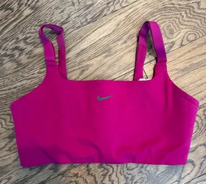 Nike Hot Pink / Purple Adjustable-Strap Sports Bra • thumbnail 1
